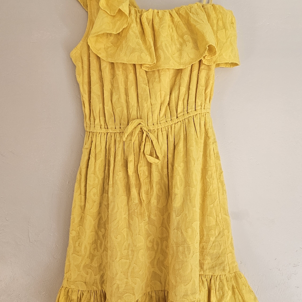 Yellow One Shoulder Dress